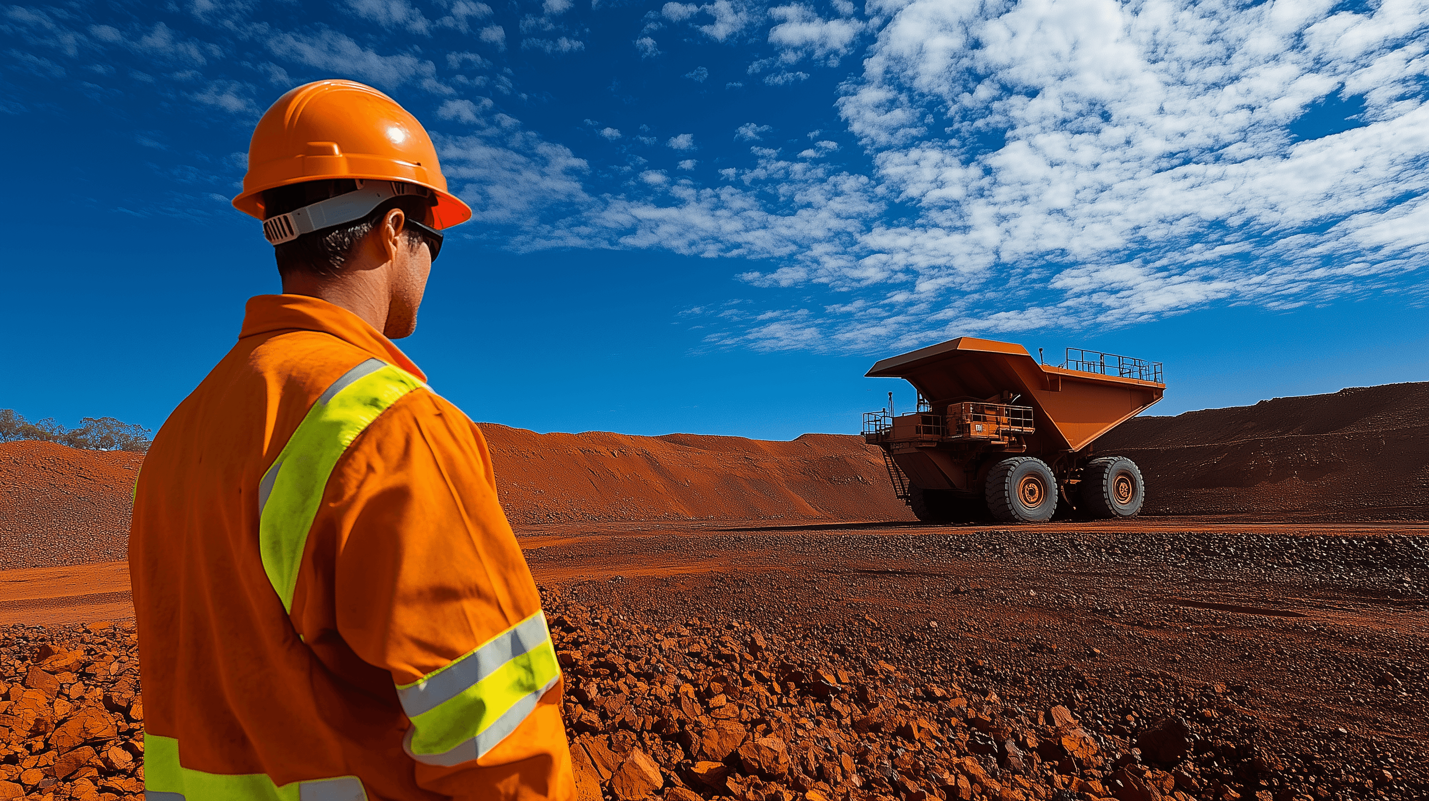 DSO iron ore campaign crushing operation in the Pilbara, Western Australia